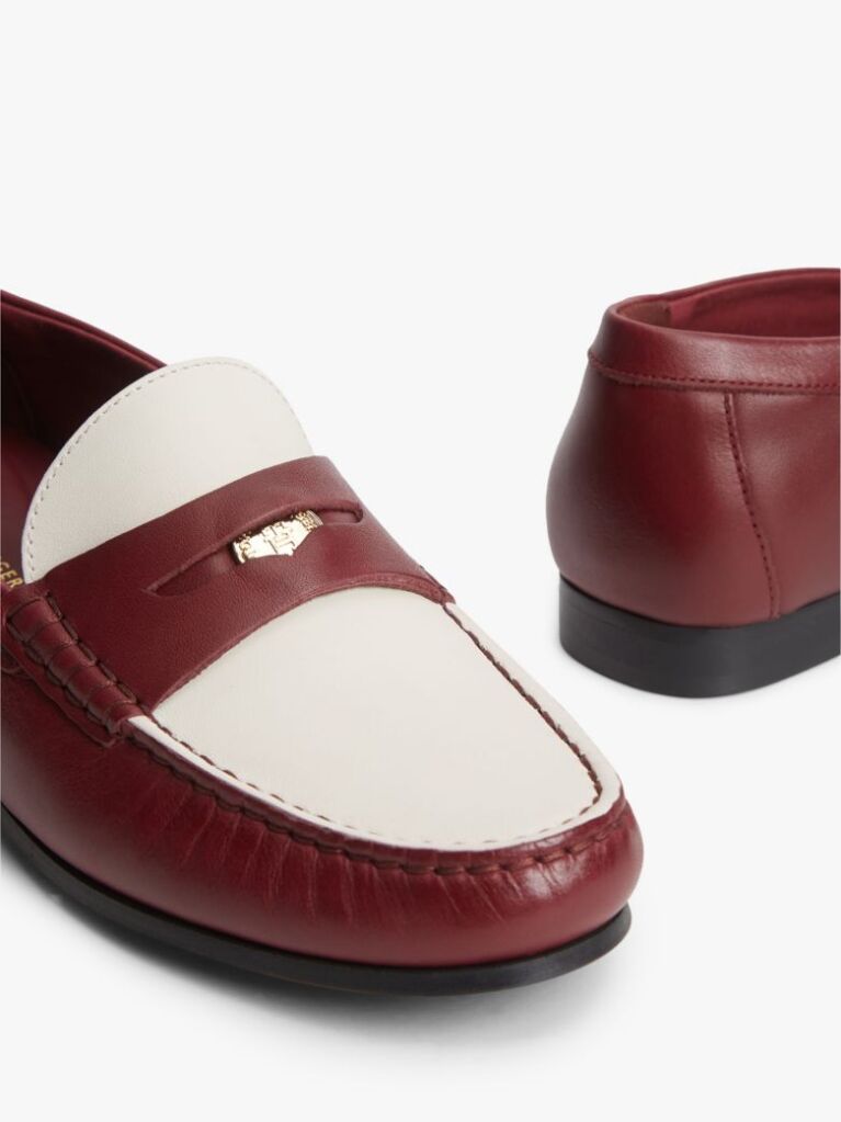 Multi TH Monogram Leather Penny Loafers  Women