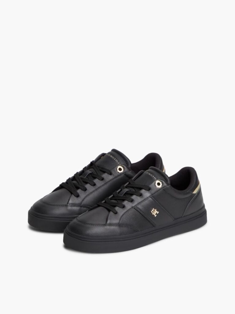 Negru Adidasi Din Piele Cu Talpa Pebble Grain  Femei