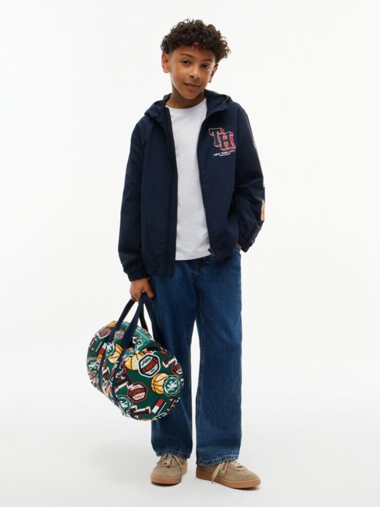 Multi Geanta Duffel Cu Logo Varsity  Copii unisex