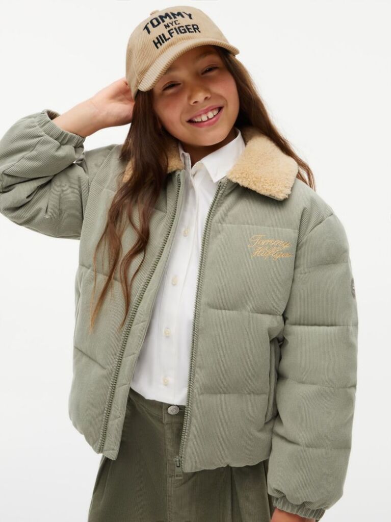 Brown Kids' Logo Embroidery Corduroy Baseball Cap  Kids Unisex