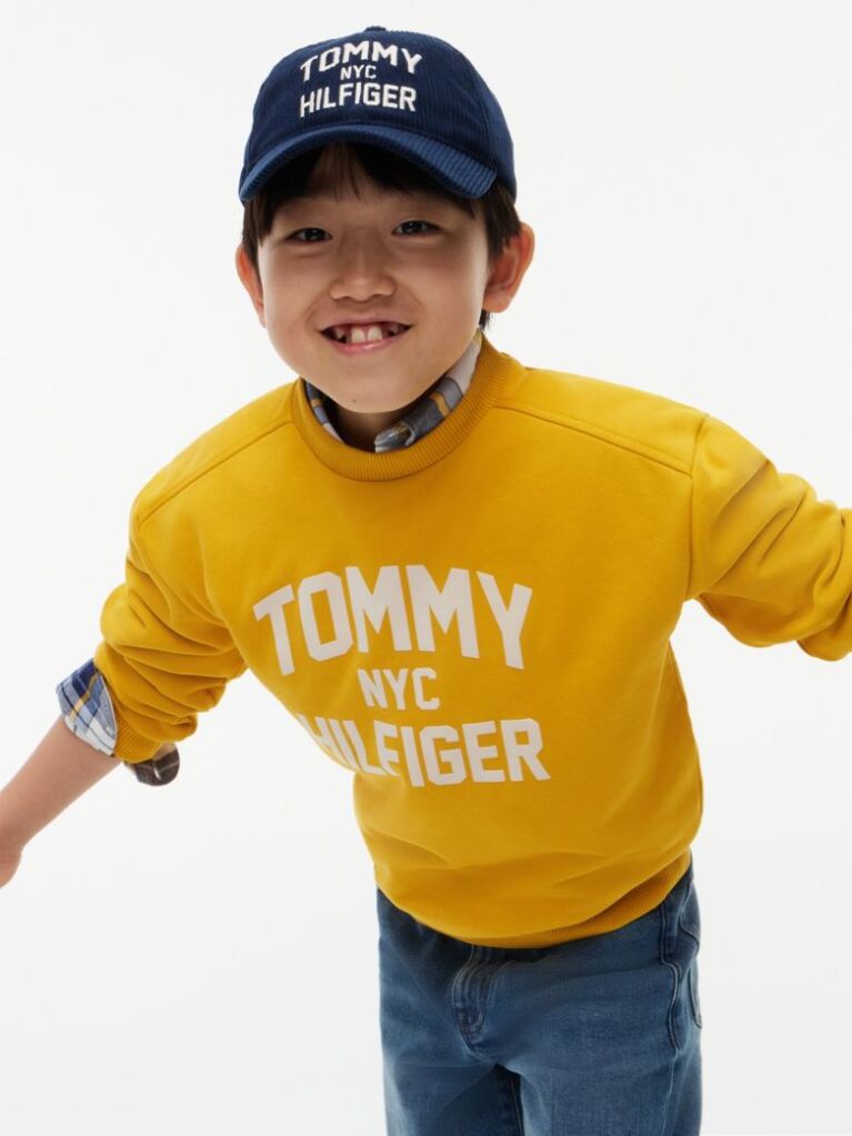 Blue Kids' Logo Embroidery Corduroy Baseball Cap  Kids Unisex