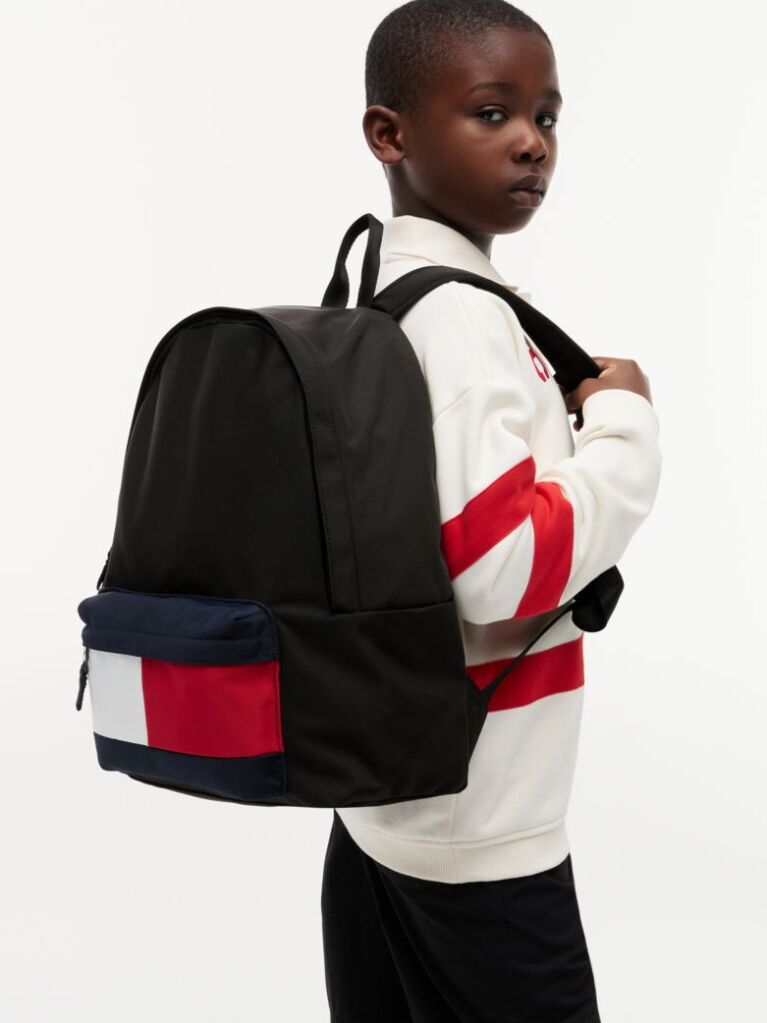 Negru Rucsac Pentru Copii Essential Signature Cu Buzunare Si Blocuri De Culori  Copii unisex