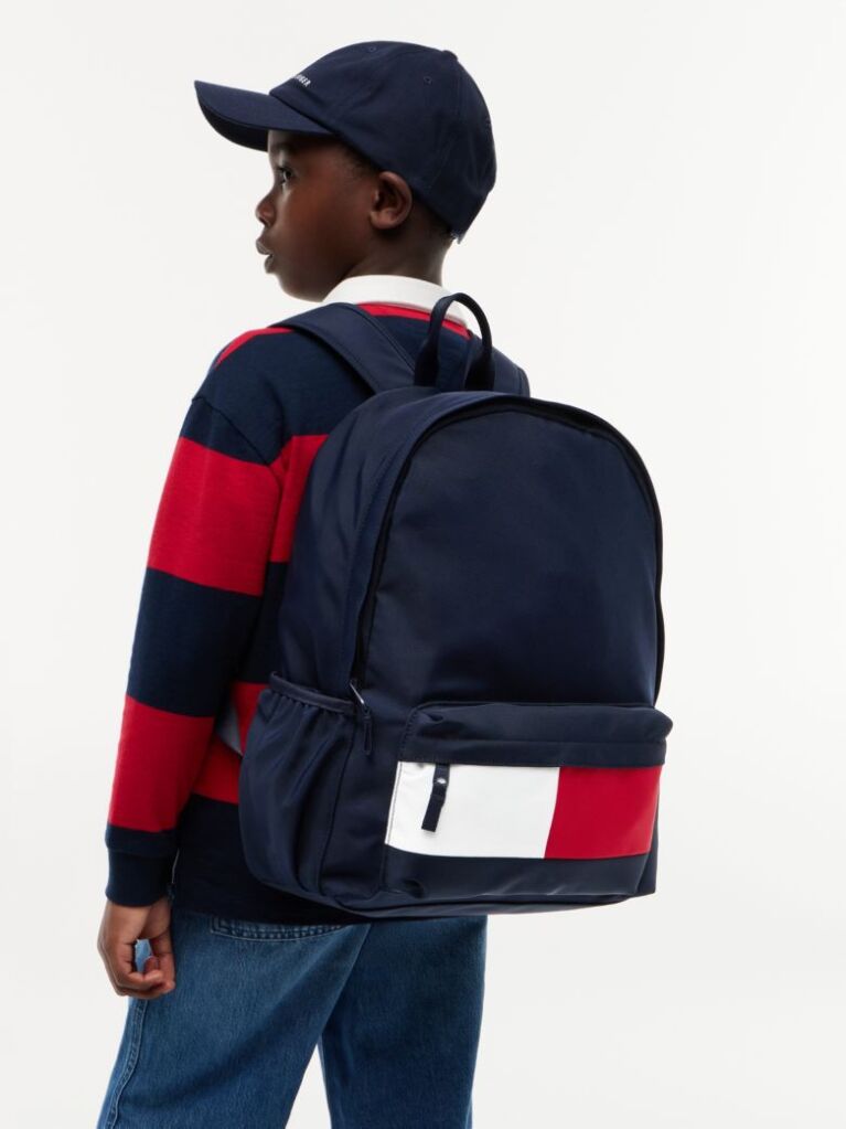 Blue Rucsac Pentru Copii Essential Signature Cu Buzunare Si Blocuri De Culori  Copii unisex