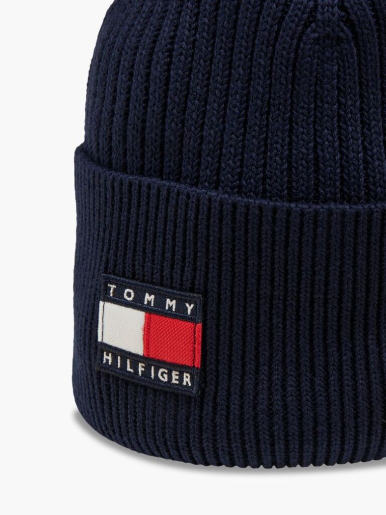 Blue Kids' Heritage Flag Logo Rib-Knit Beanie  Kids Unisex