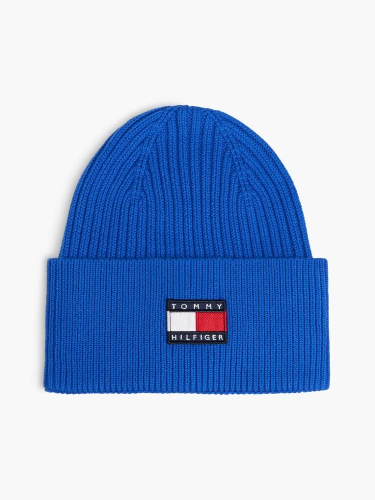 Blue Kids' Heritage Flag Logo Rib-Knit Beanie  Kids Unisex