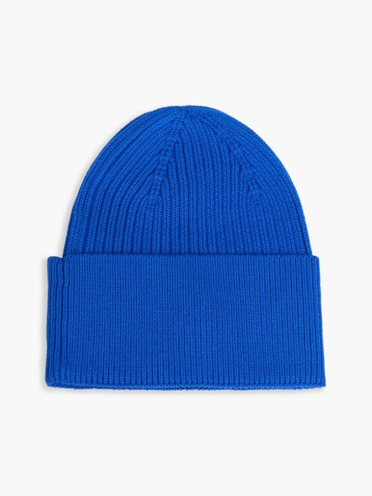 Blue Kids' Heritage Flag Logo Rib-Knit Beanie  Kids Unisex
