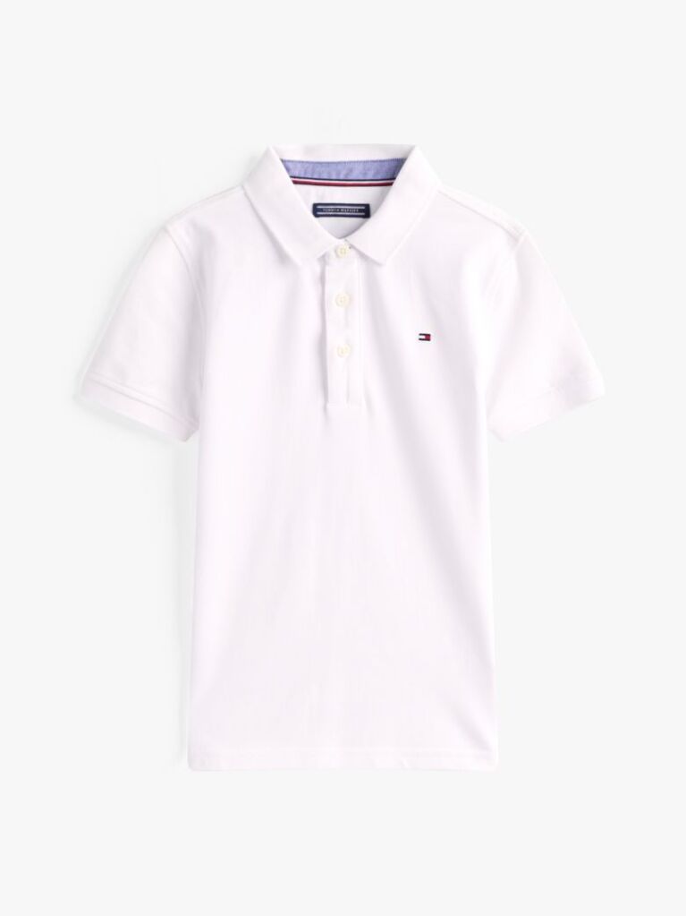 Alb Tricou Polo Din Bumbac Organic  Baieti