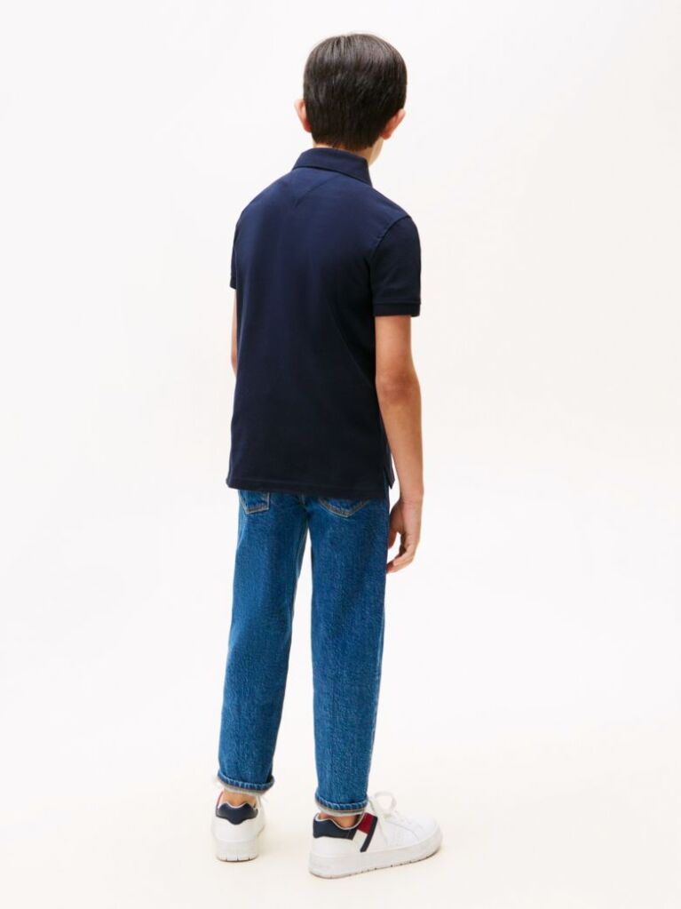 Blue Tricou Polo Din Bumbac Organic  Baieti