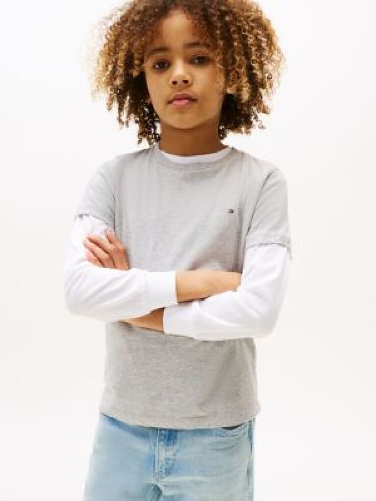 Grey ESSENTIAL ORGANIC COTTON T-SHIRT  Boys