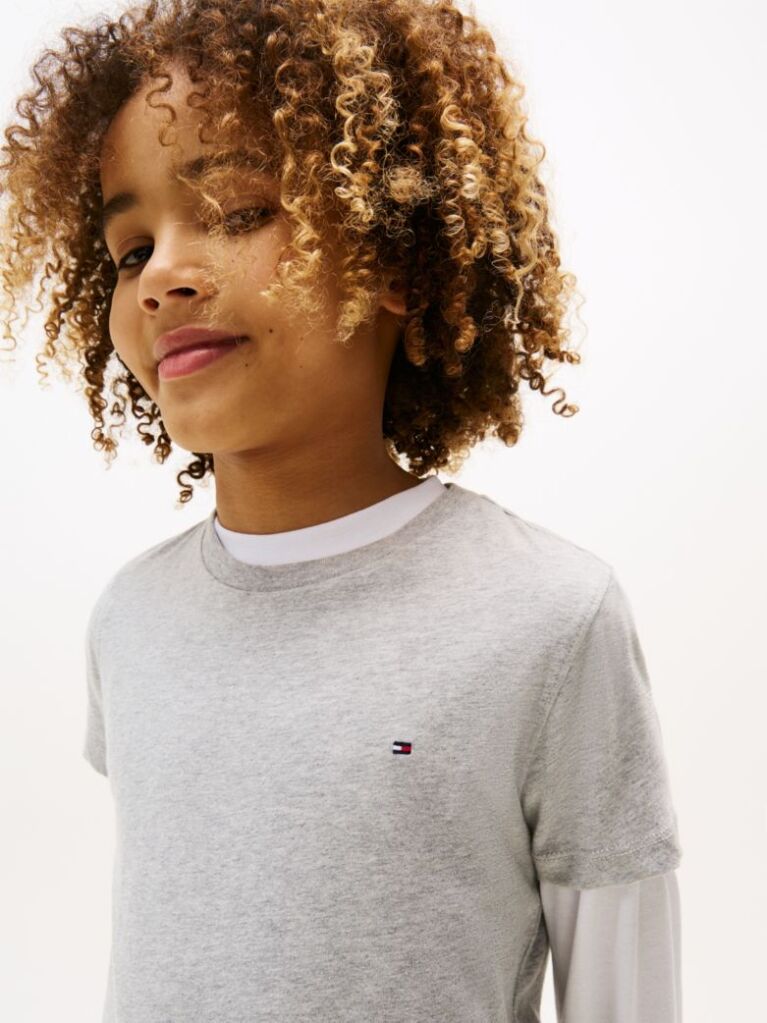Grey ESSENTIAL ORGANIC COTTON T-SHIRT  Boys