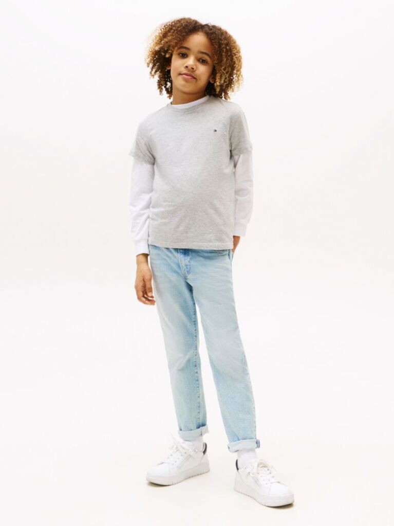 Grey ESSENTIAL ORGANIC COTTON T-SHIRT  Boys