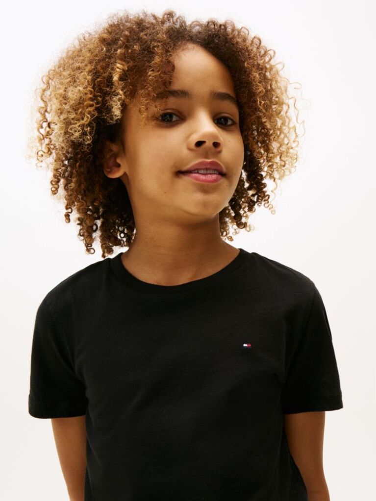Black ESSENTIAL ORGANIC COTTON T-SHIRT  Boys
