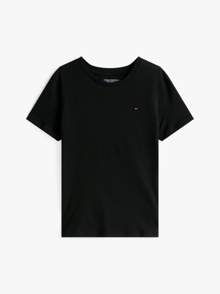 Black ESSENTIAL ORGANIC COTTON T-SHIRT  Boys