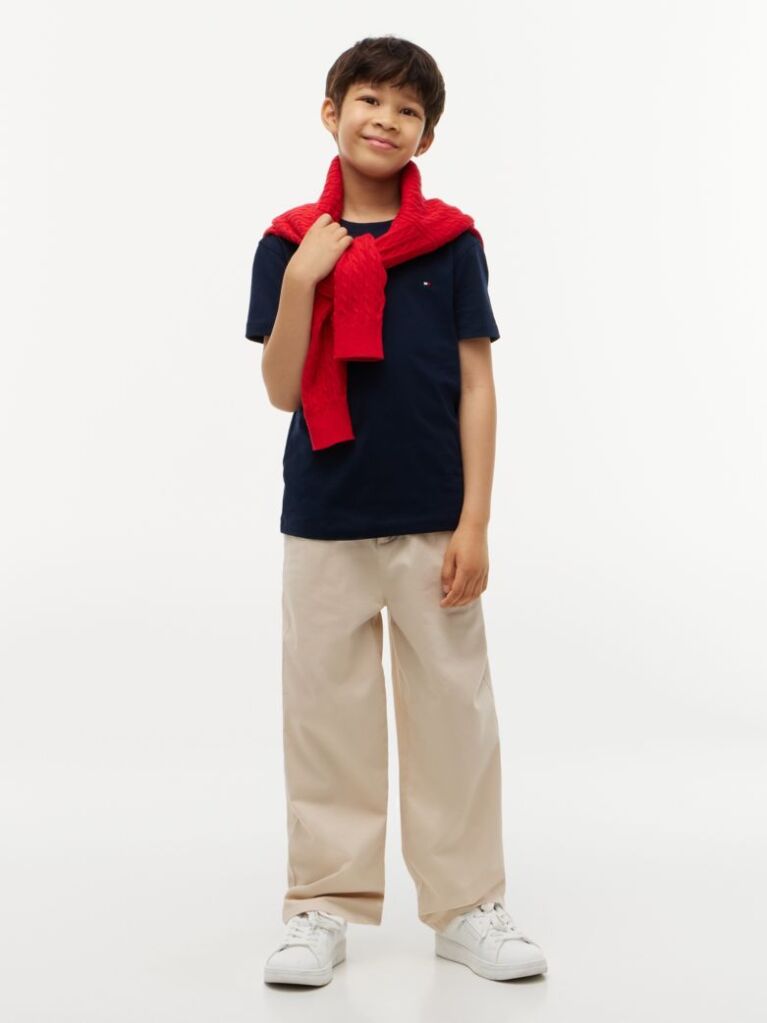 Blue Tricou Din Bumbac Organic Essential  Baieti