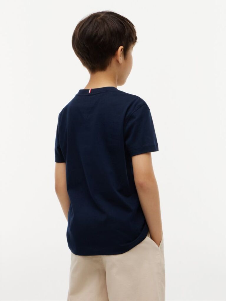 Blue Tricou Din Bumbac Organic Essential  Baieti