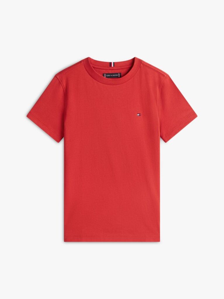 Rosu Tricou Din Bumbac Organic Essential  Baieti