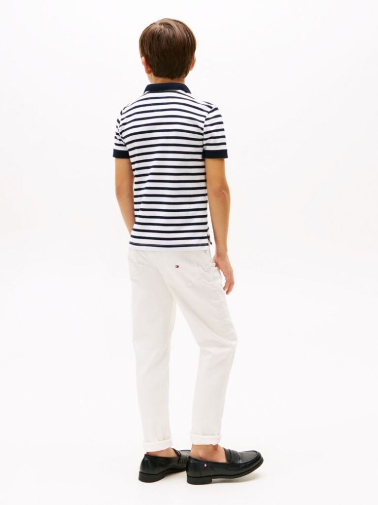 Blue Essential Flag Embroidery Regular Fit Polo  Boys