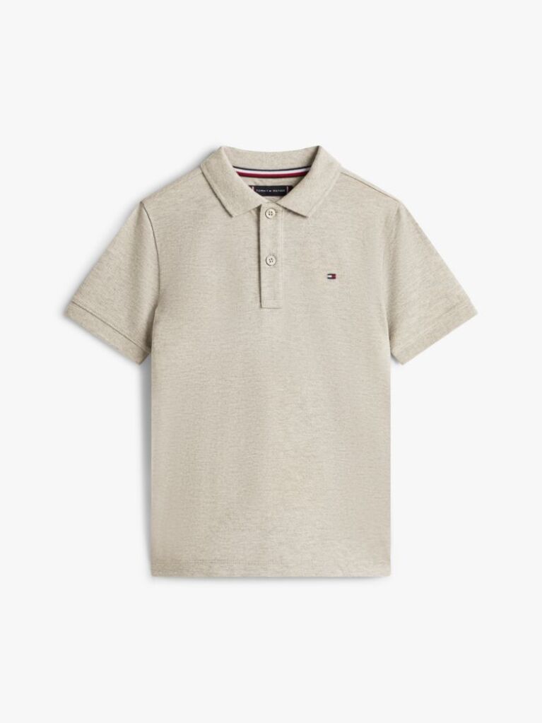 Grey Essential Flag Embroidery Regular Fit Polo  Boys