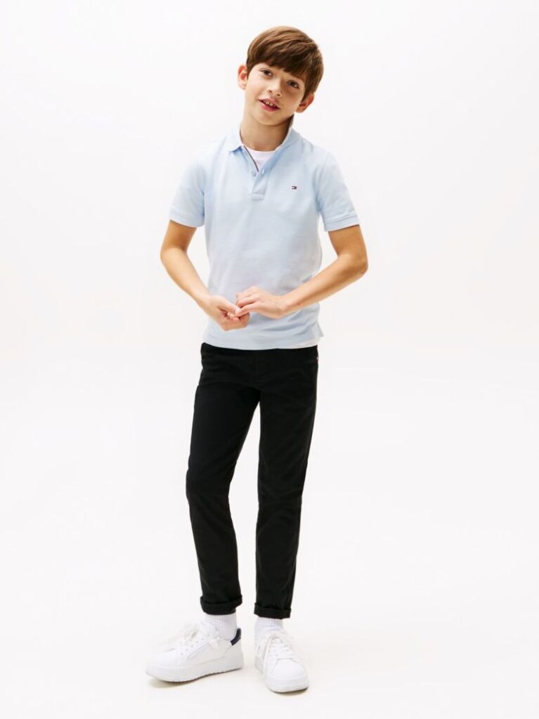 Blue Essential Flag Embroidery Regular Fit Polo  Boys