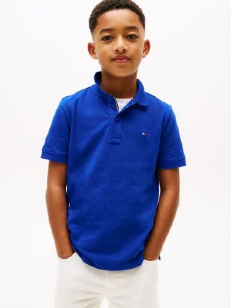 Blue Polo Regular Fit Essential Cu Steag Brodat  Baieti