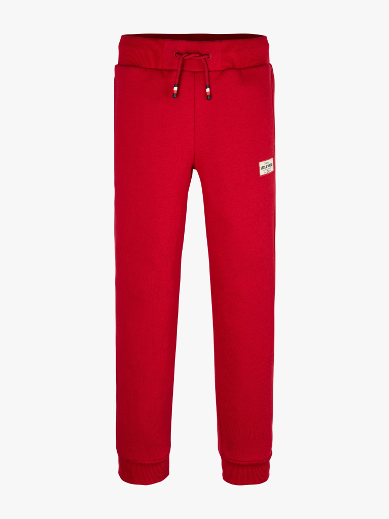 Rosu Pantaloni Jogger Cu Patch-uri Din Colectia 1985   Baieti