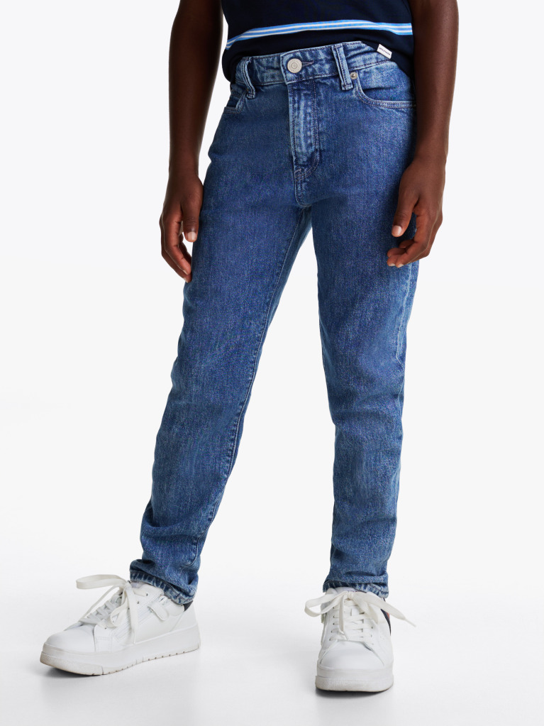 Blue Jeans Drept Decolorat   Baieti