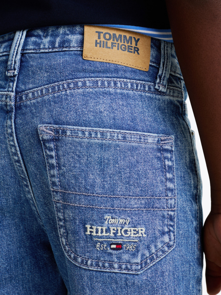 Blue Jeans Drept Decolorat   Baieti