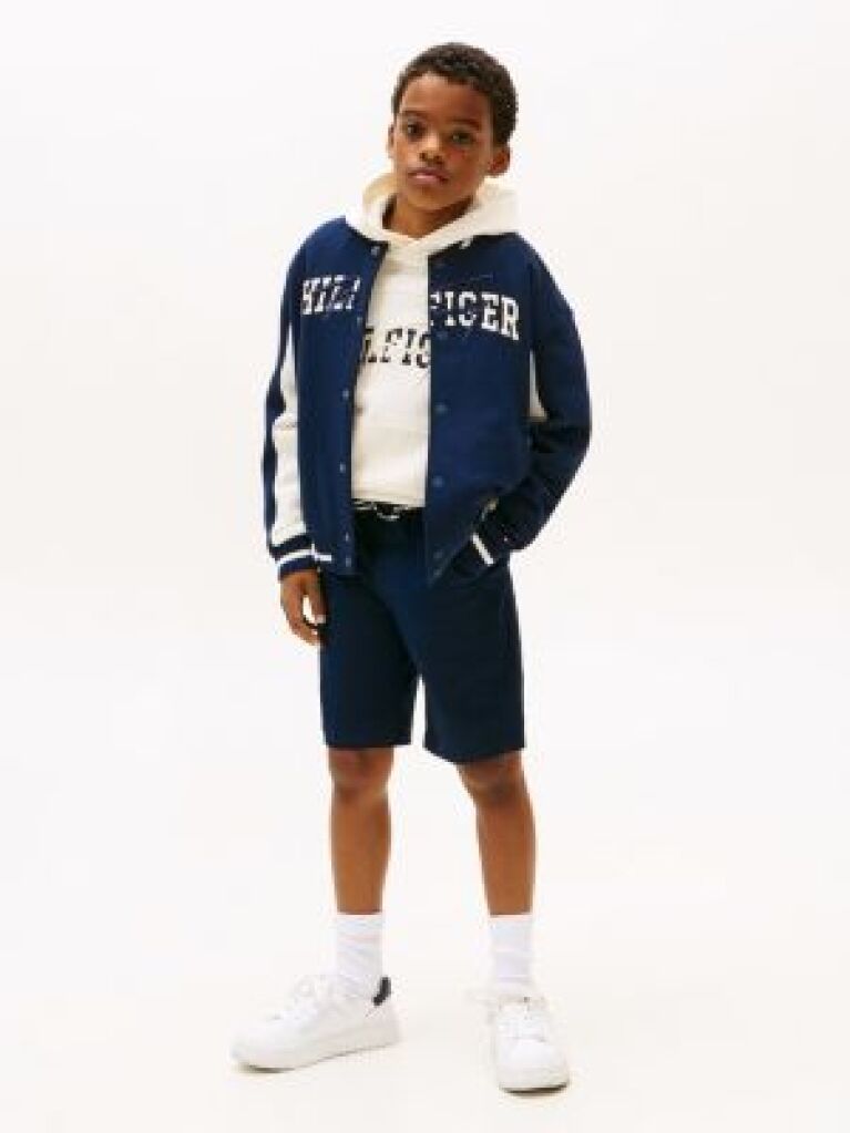 Blue Belted Woven Shorts  Boys