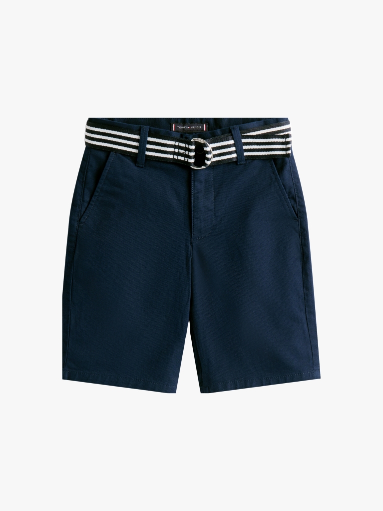 Blue Belted Woven Shorts  Boys