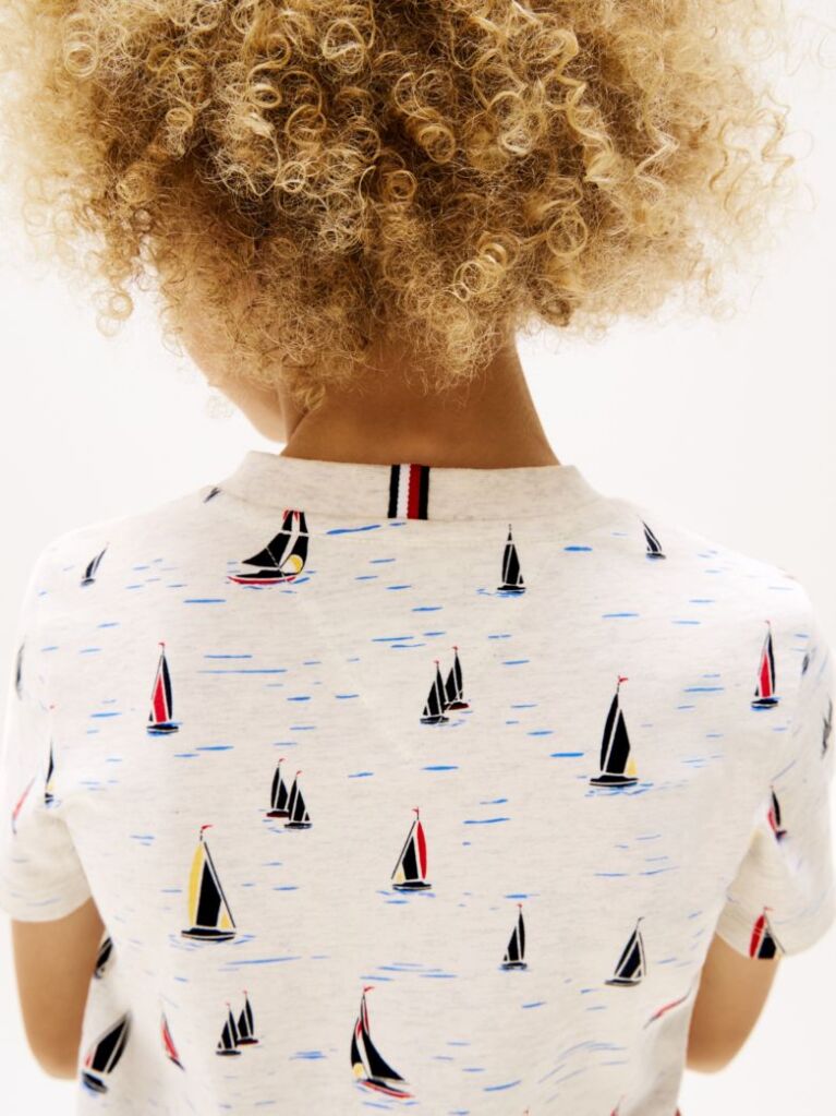 Multi Tricou Cu Guler Rotund Si Imprimeu  Baieti