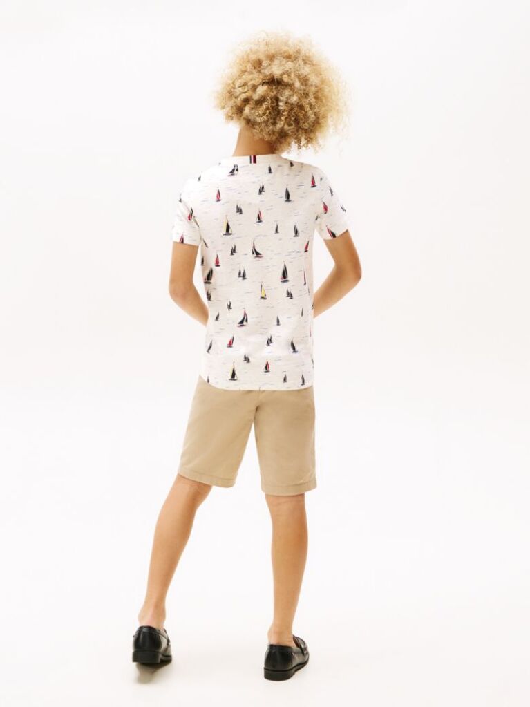 Multi Tricou Cu Guler Rotund Si Imprimeu  Baieti