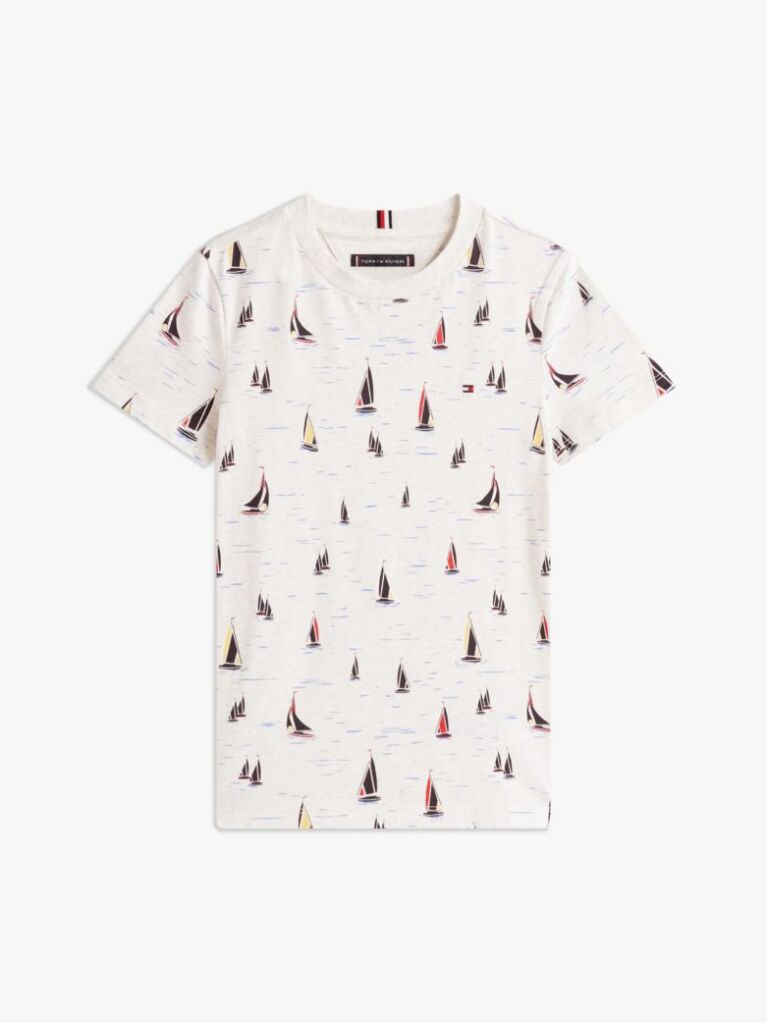 Multi Tricou Cu Guler Rotund Si Imprimeu  Baieti
