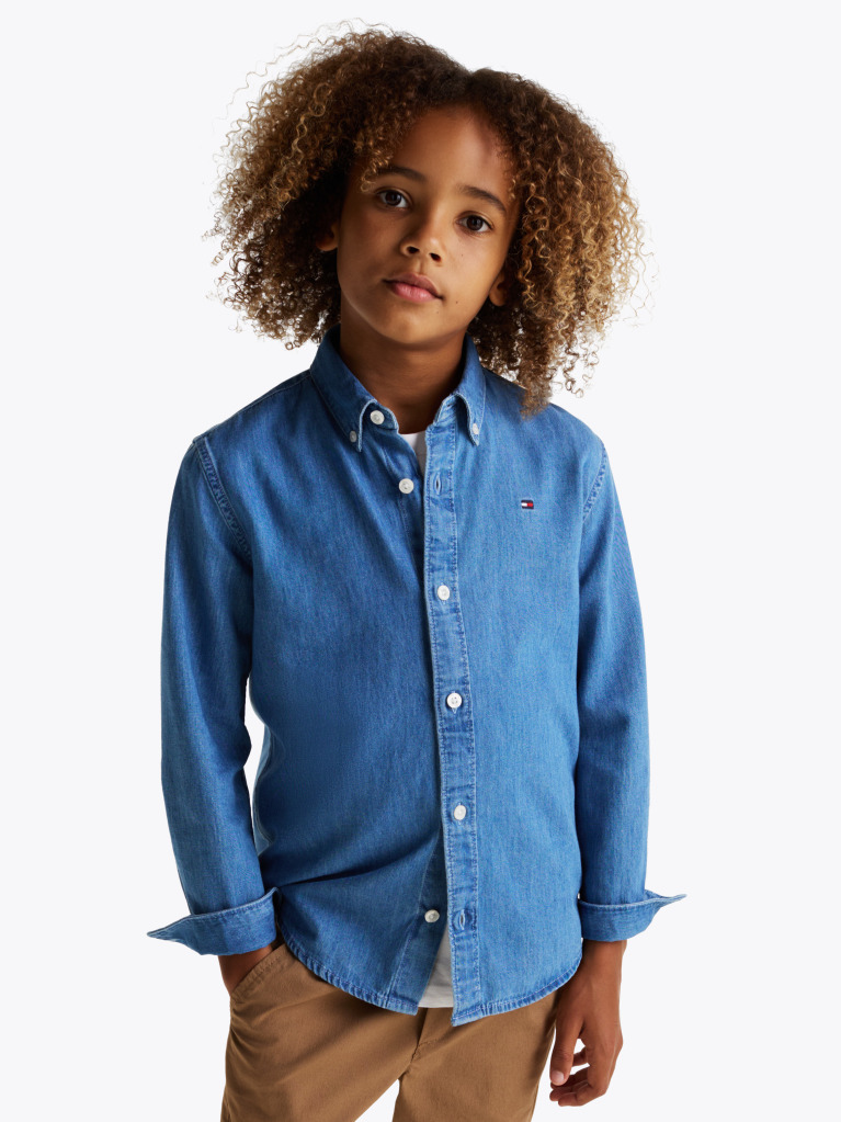 Denim Camasa Din Denim Chambray  Baieti