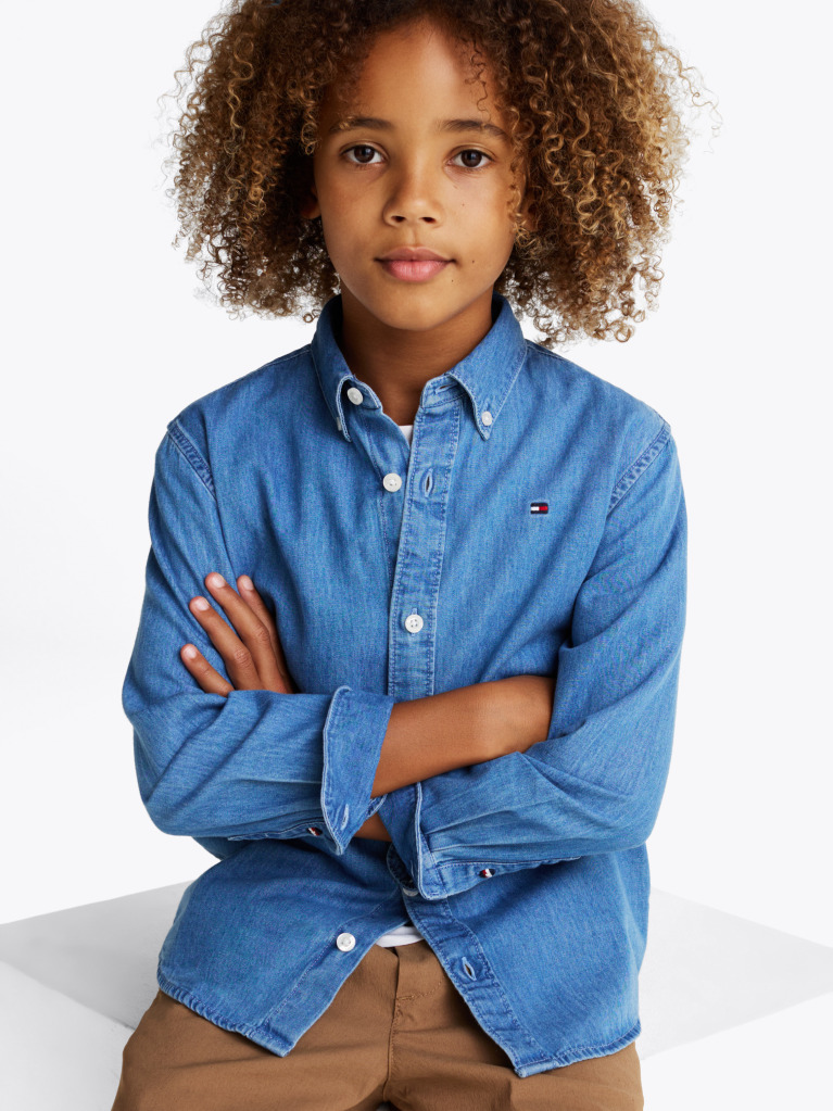 Denim Camasa Din Denim Chambray  Baieti