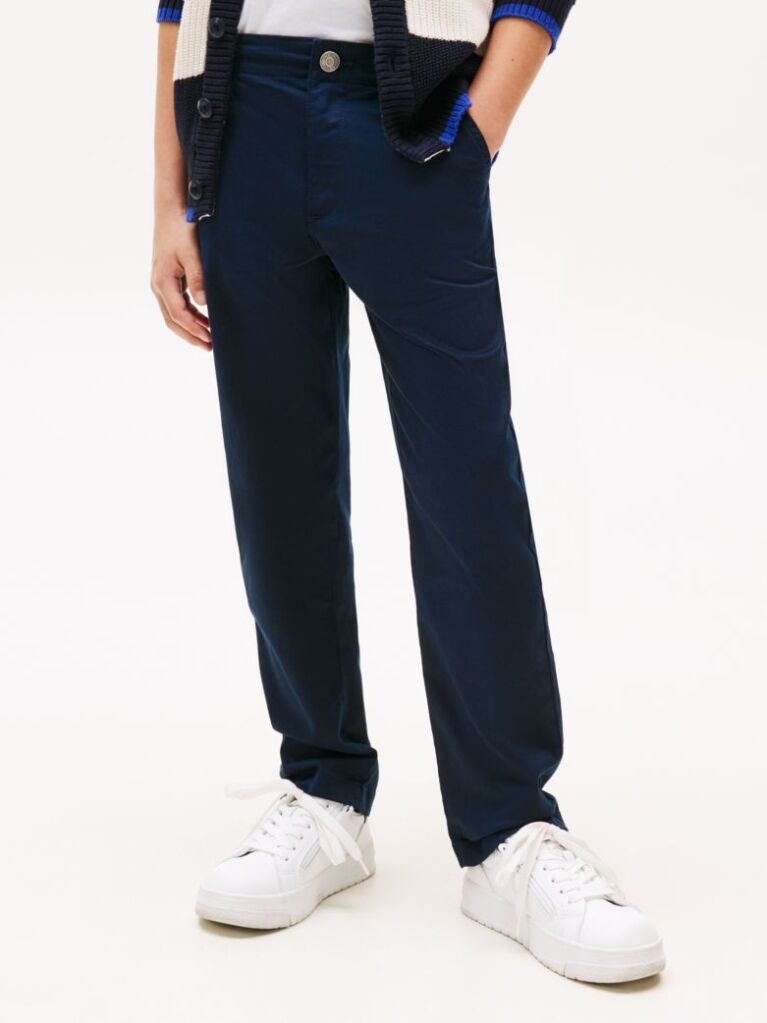 Blue Pantaloni Tesuti Cu Steagul Hilfiger  Baieti