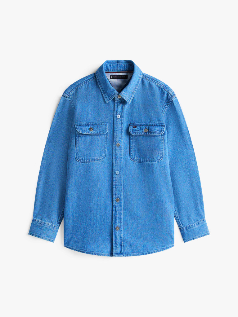 Denim Camasa Din Denim Cu Spalare Medie  Baieti