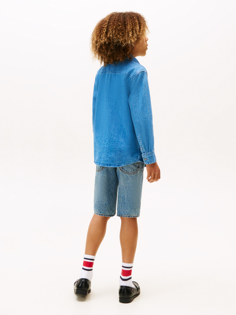 Denim Camasa Din Denim Cu Spalare Medie  Baieti