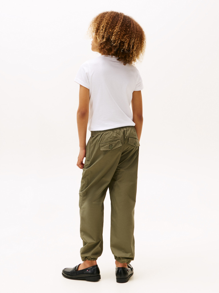 Verde Pantaloni Tip Parachute Relaxati  Baieti