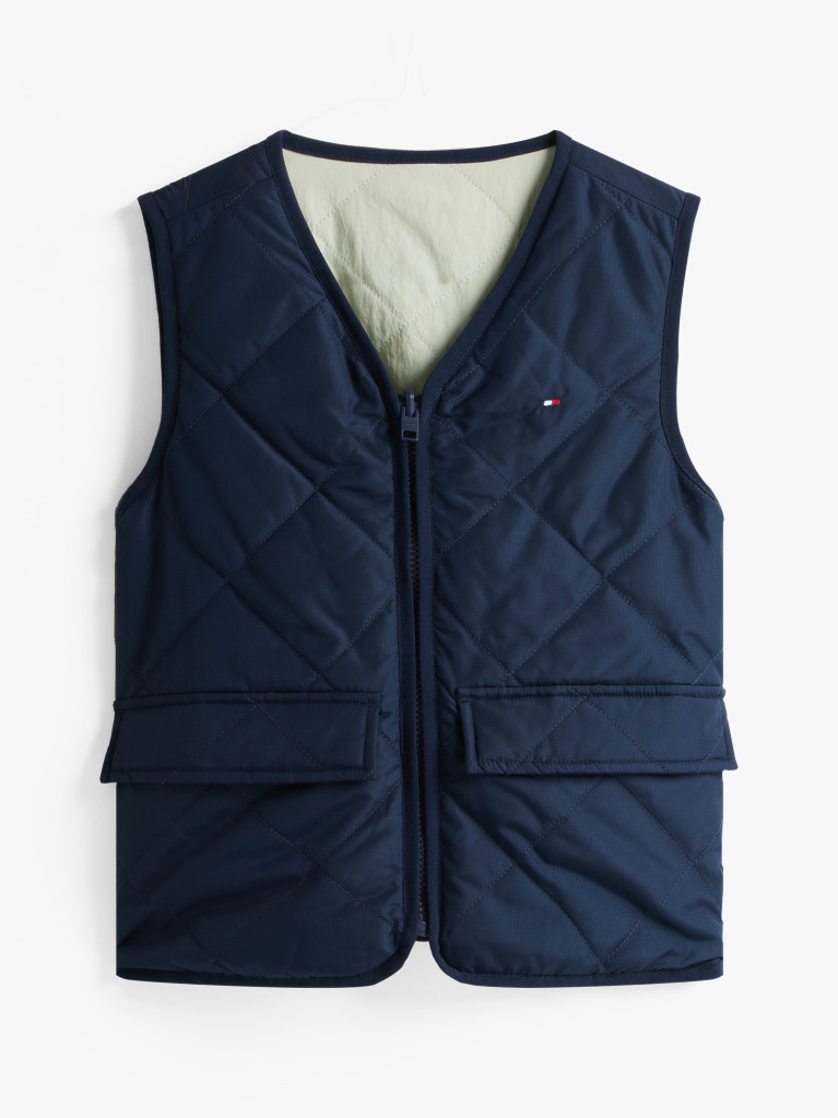 Multi Reversible Quilted Relaxed Gilet  Boys
