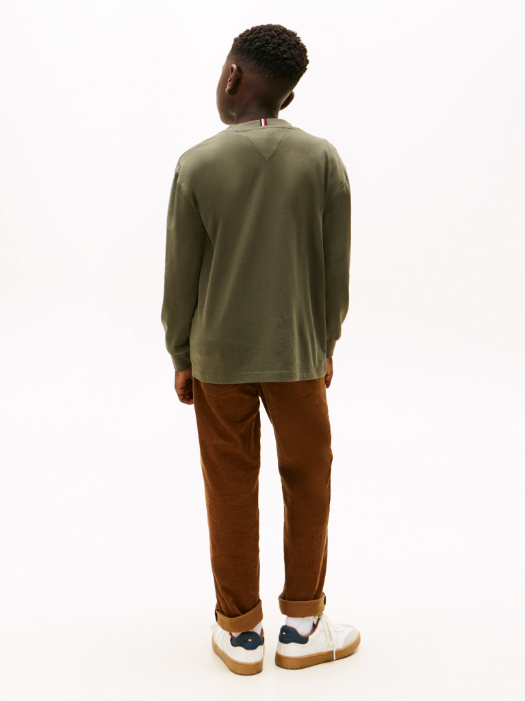 Green Essential Jersey Long Sleeve T-Shirt  Boys