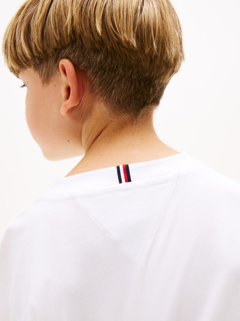 White Essential Jersey Long Sleeve T-Shirt  Boys