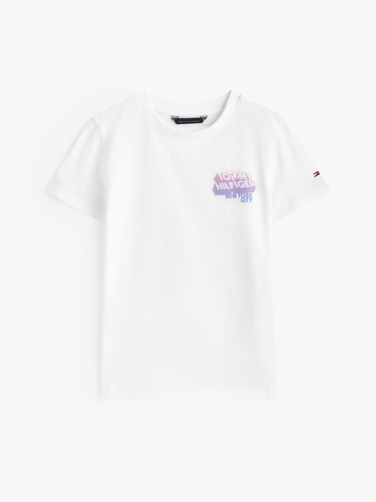 Alb Tricou Cu Imprimare Logo Graffiti  Baieti