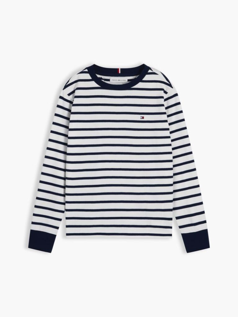 Multi Tricou Cu Maneci Lungi Croiala Lejera Si Imprimeu In Dungi  Baieti