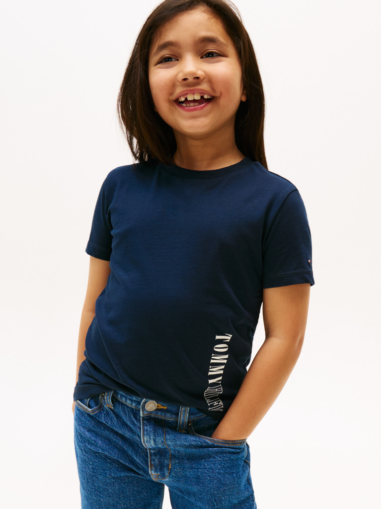 Blue Contrast Logo Graphic T-Shirt  Boys