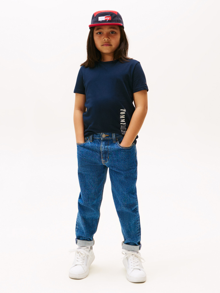 Blue Contrast Logo Graphic T-Shirt  Boys