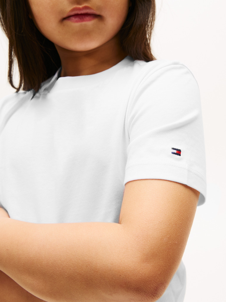 White Contrast Logo Graphic T-Shirt  Boys