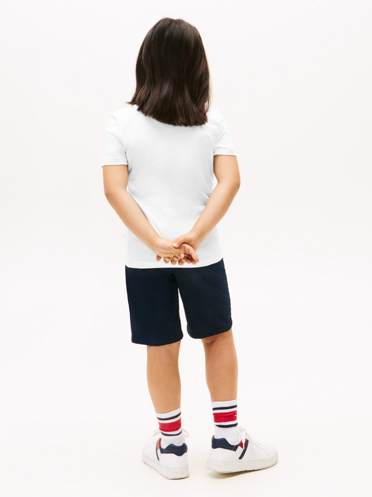 White Contrast Logo Graphic T-Shirt  Boys