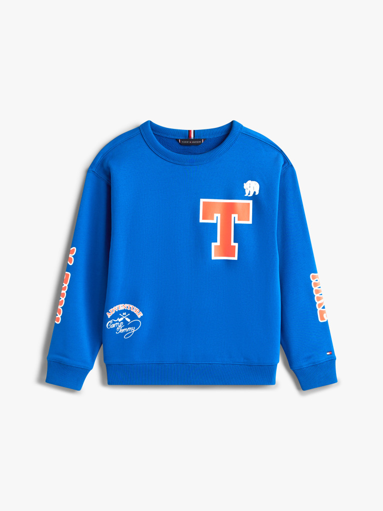 Blue Hanorac Cu Patch  Baieti