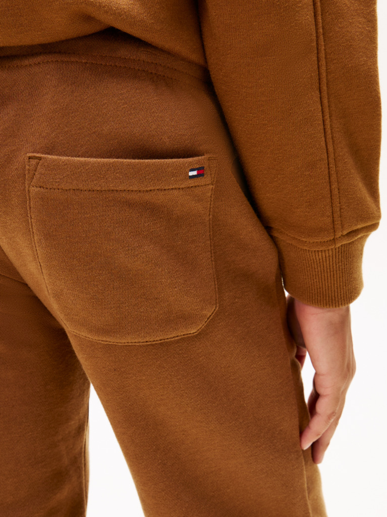 Brown Varsity Logo Print Fleece Joggers  Boys