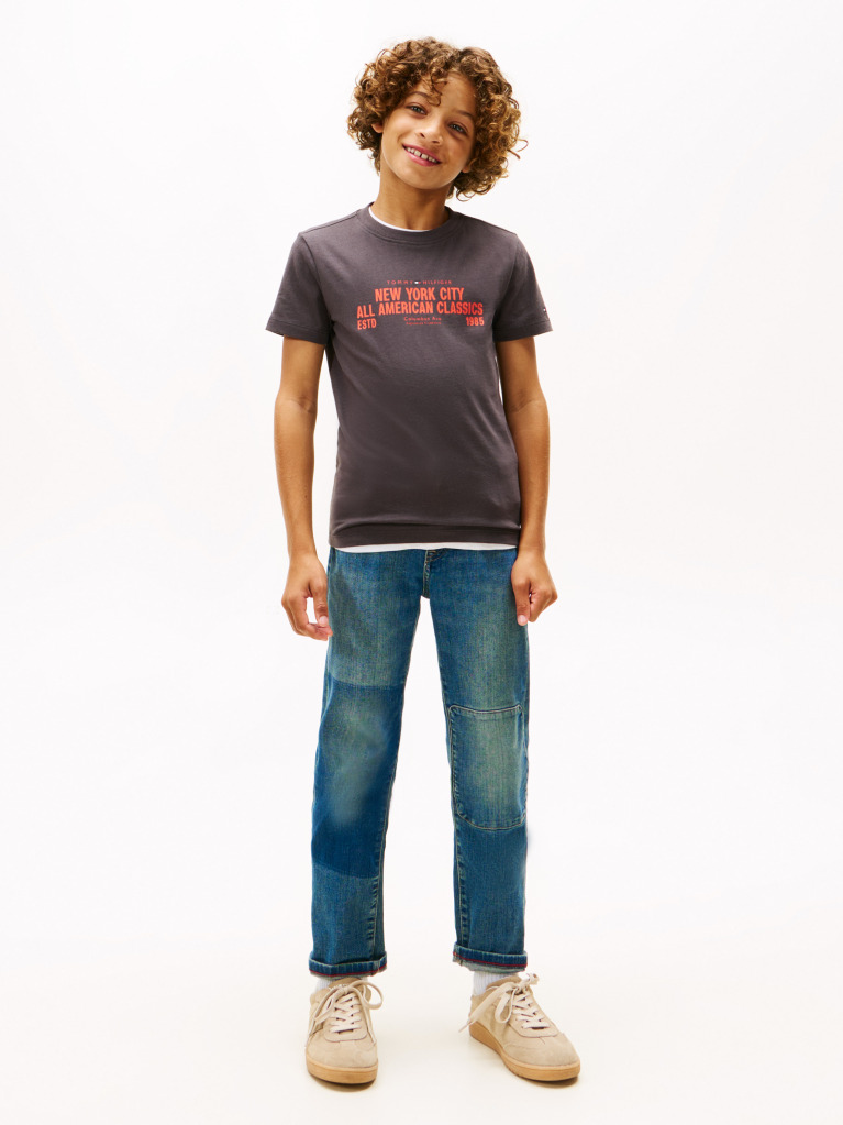 Grey NYC Print Graphic Short Sleeve Tee  Boys